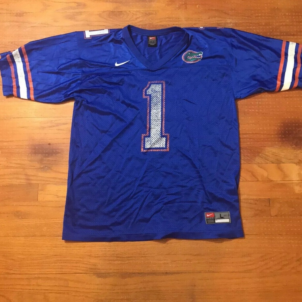 Nike Florida Gators Football Jersey #1 Sewn Blue L